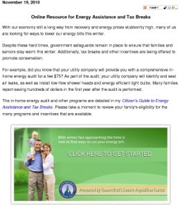 Icon of Online Energy Assistance And Tax Breaks